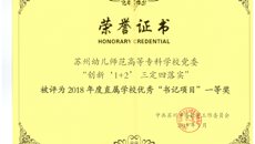 喜报：我校书记项目获2018年度“书记项目”评选一等奖