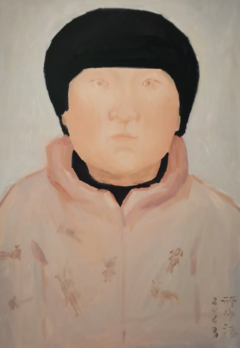 邢梦洁 《儿时记忆之二》布面油画 70x100cm  指导教师 吴慎峰2023